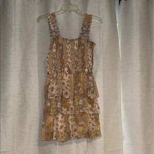 Entro Tan Cream Tiered Sundress